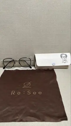 re:see ブラウン メガネ ケース付き - メルカリ