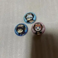 銀魂 THE FINAL 特典 坂田銀時 神楽 志村新八 缶バッジ