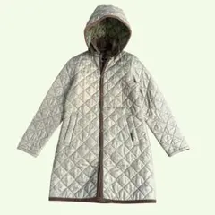 LAVENHAM イギリス製 キルティングコート　フード付き ロング M 軽量