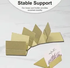 ウェディング　テーブルナンバー用クリップ　ゴールド