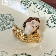 陶器　オーナメント　天使　クリスマス　ドイツ　ヴィンテージ