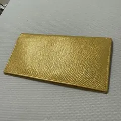 京都御所 天皇 菊花紋章 本革 長財布 金色