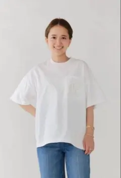 yori 10th TEE 10周年記念ロゴ刺繍Tシャツ ホワイト サイズ38のサムネイル