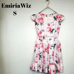 EmiriaWiz 花柄ワンピース ローズ フレア レース Sのサムネイル