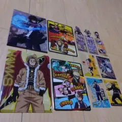 ヒロアカ グッズまとめ売り　爆豪・轟・ホークス他 クリアファイル／カード等 小物