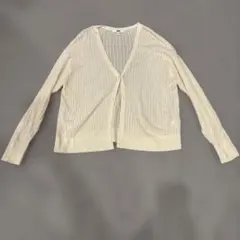 ユニクロ　透かし編み　カーディガン　3XL