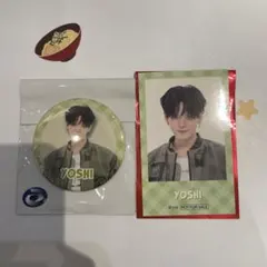 TREASURE ヨシ はぴだんぶい カフェ フード注文特典 缶バッジ セット