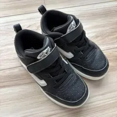Vans キッズ スニーカー ブラック/ホワイト　17cm