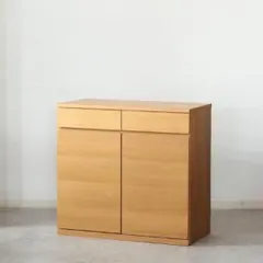 無印良品/MUJI オーク材 キャビネット 88cm B - メルカリ