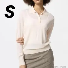 UNIQLO ユニクロ　メリノポロセーター　S