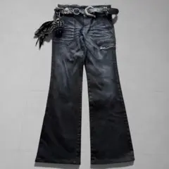 00s faded bootcut zip pocket denim pants - メルカリ