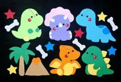 311 恐竜 クラフトパンチ 画用紙 ダイカット ペーパークラフト