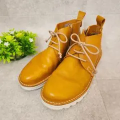 美品✨YOSUKE ヨースケ 本革 日本製 レザー ブーツ サイドジップ23.5のサムネイル