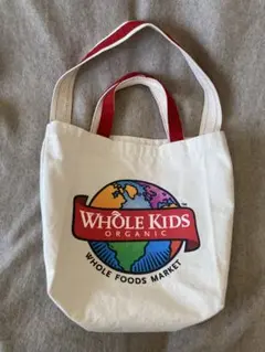 【希少】Whole kids （Whole Foods）2 way トートバッグ