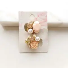 花モチーフ イヤリング【283-L1034】