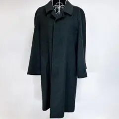 カシミヤ100% メンズ ロングコート ダークグレー