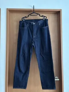 UNIQLO スラウチテーパードアンクルジーンズ ブルー