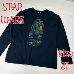 STAR WARS R2-D2 長袖カットソー ブラック 3L スターウォーズのサムネイル