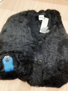 パペットスンスン GUコラボ カーディガン 黒