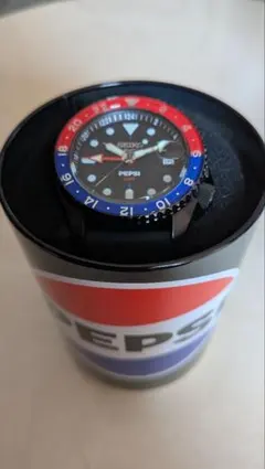 M*x様 SEIKO5.ペプシコラボ、SBSCO23.限定モデル、自動巻、ペプシ