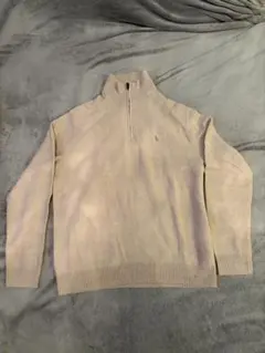 Polo Ralph Lauren ベージュ ジップアップニット
