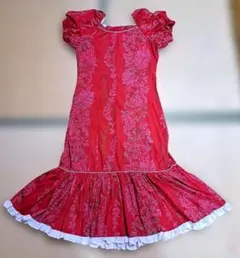 SALE❤️フラダンス用ドレス ムームー レッド×ピンク