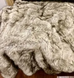 3日迄★Ralph Lauren★フェイクファーベッドスプレッド★シングルサイズのサムネイル