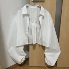 シャーリングショート SH ショート丈 シャツ ギャザーのサムネイル