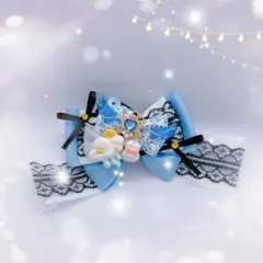 ポニー♡ヘアゴム⑅⃛No.25 ゆめかわ レース 天使 卒園 卒業