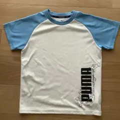 PUMA  tシャツ  水色　白色　　150
