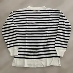 GU マリンボーダークルーネックセーター