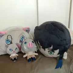 鬼滅の刃　嘴平伊之助　ぬいぐるみセット