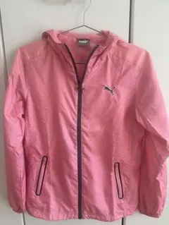PUMA ピンク ドット柄 ウィンドブレーカー S