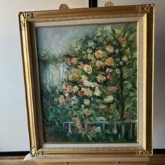 値下げ☆藤井一代 花瓶とバラ 油彩画 - メルカリ