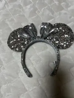 ミッキー耳カチューシャ シルバー