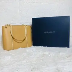 未使用級　極美品　バーバリー トートバッグ ノバチェック ロゴ 肩掛け A4可