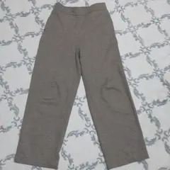 UNIQLO ブラッシュドジャージーストレートパンツ　Msize　ベージュ