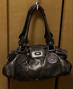 Y2k Miu Miu Flower Leather Brown Bag - メルカリ