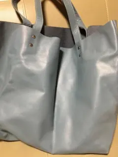 ハンドメイド トートバッグ 革
