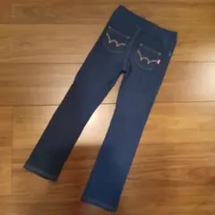 EDWIN　エドウィン　デニム風　ストレッチ　パンツ　レギパン　130 　紺