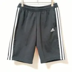 アディダス ハーフパンツ climalite サイドストライプデザイン　ゴム使用