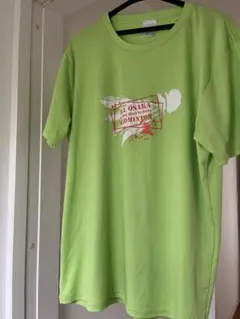 GOSEN バドミントン Tシャツ 黄緑　大阪大会記念Tシャツ　LLサイズ