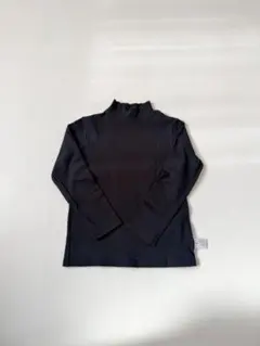 【F.O】タートルネック カットソー 黒 ブラック 110size【algy】