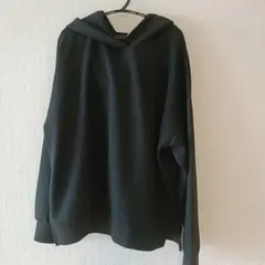 Honeys　スリット入りゆるパーカー　黒　M