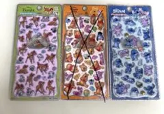 新品 未使用 ディズニー プチドロップステッカー バンビ スティッチ