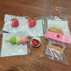 おもしろ消しゴム 6個　和菓子　いちご　ケーキ