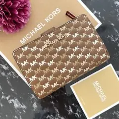 ❤︎ 新品 MICHAEL KORS マイケルコース 折り財布 ブラウン