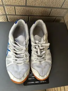 ASICS 上靴　体育館シューズ24.0cm ホワイト/ブルー