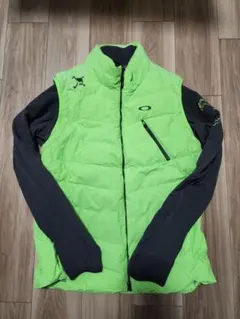 Oakley グリーン/グレー ジップアップゴルフベスト