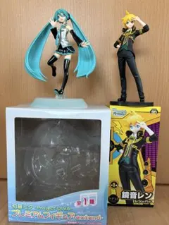 プライズフィギュア 初音ミク 鏡音レン 2体セット